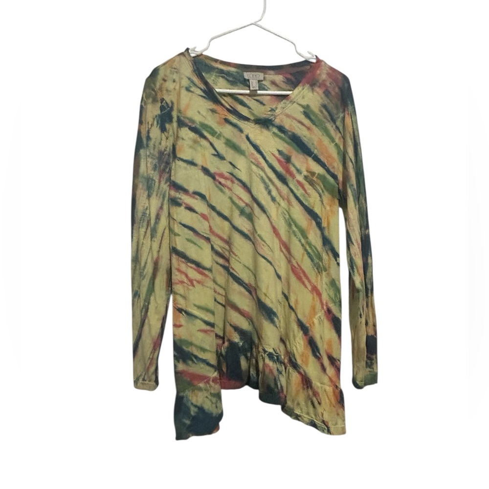 LOGO by Lori Goldstein Multicolor Long Sleeve Top